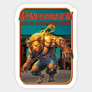 Manboarlion and the Berlin Summer Slump Sticker